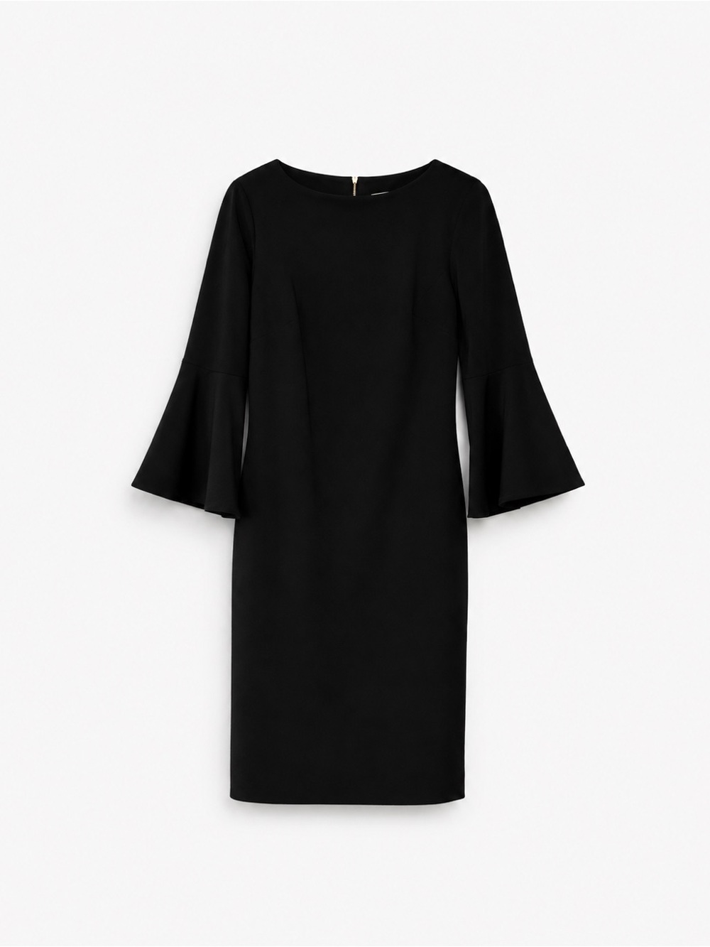 Calvin Klein Black Bell-Sleeve Sheath Dress